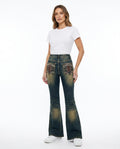 Heidi Outlet - Timon | Ausgestellte Bestickte Hose Damen