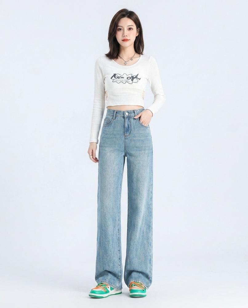 Heidi Outlet - Vaver | Gerade Geschnittene Baumwoll Hose Damen