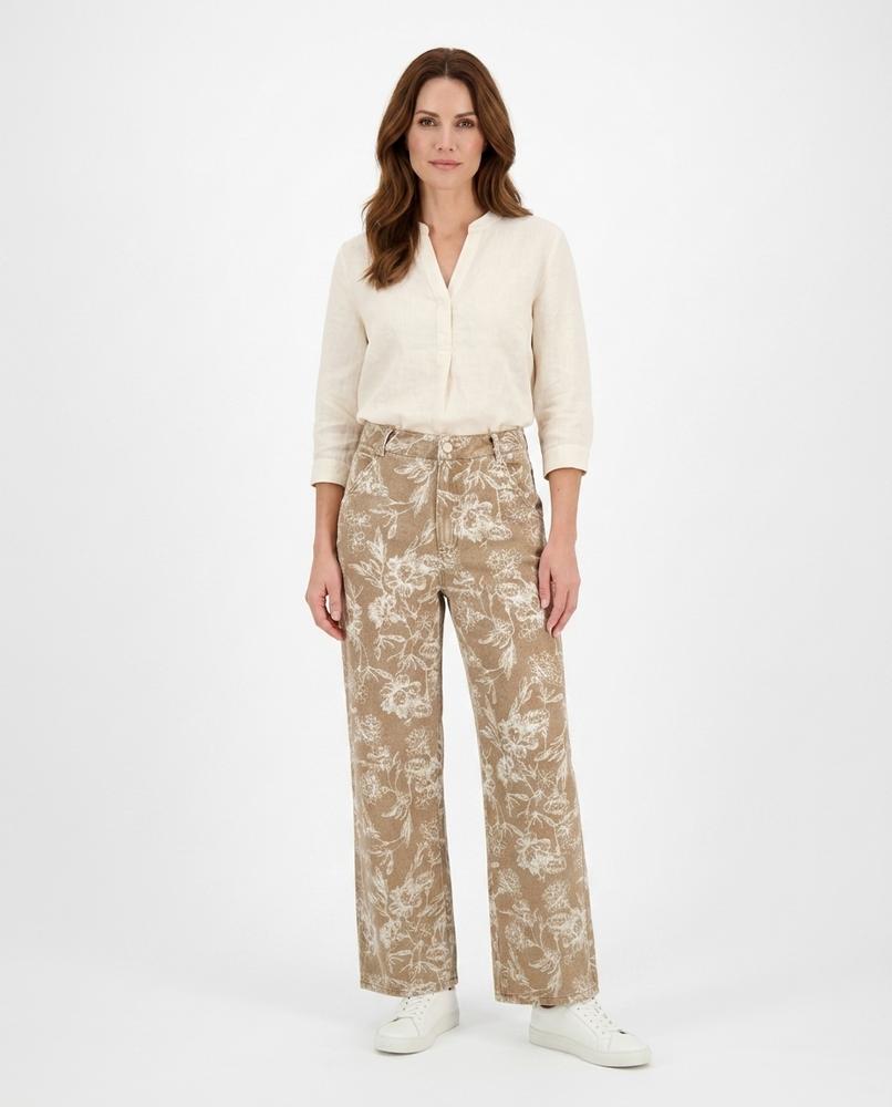 Heidi Outlet - Lyral | Weit Geschnittene Jacquard Hose Damen