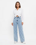 Heidi Outlet - Arzan | Hoch Taillierte Weit Geschnittene Hose Damen