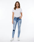 Heidi Outlet - Zasin | Eng Anliegende Gepatchte Hose Damen