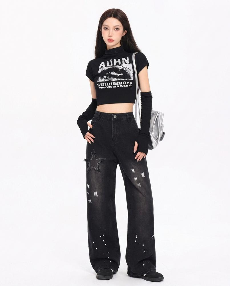 Heidi Outlet - Valor | Weite Applizierte Hose Unisex