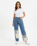 Heidi Outlet - Yolom | Gerade Geschnittene Gepatchte Hose Unisex