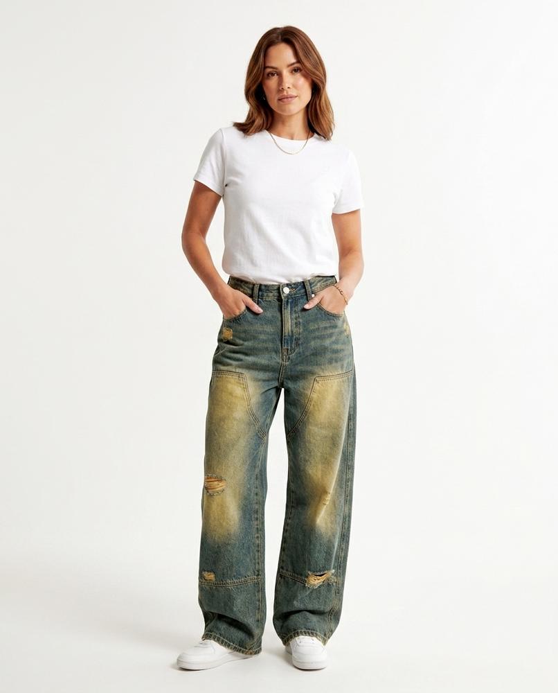 Heidi Outlet - Kemon | Weite Verwaschene Hose Unisex