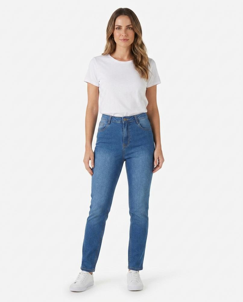 Heidi Outlet - Caral | Hochtaillierte Gewaschene Hose Damen