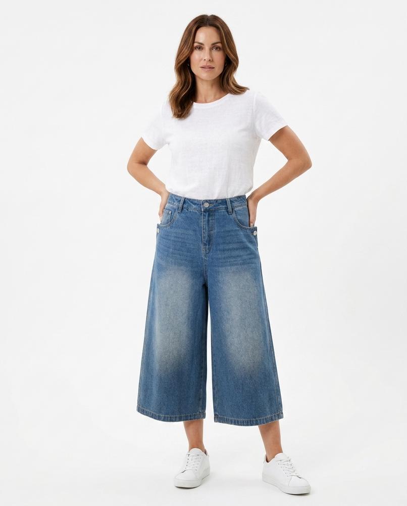 Heidi Outlet - Masel | Weit Geschnittene Gewaschene Hose Damen