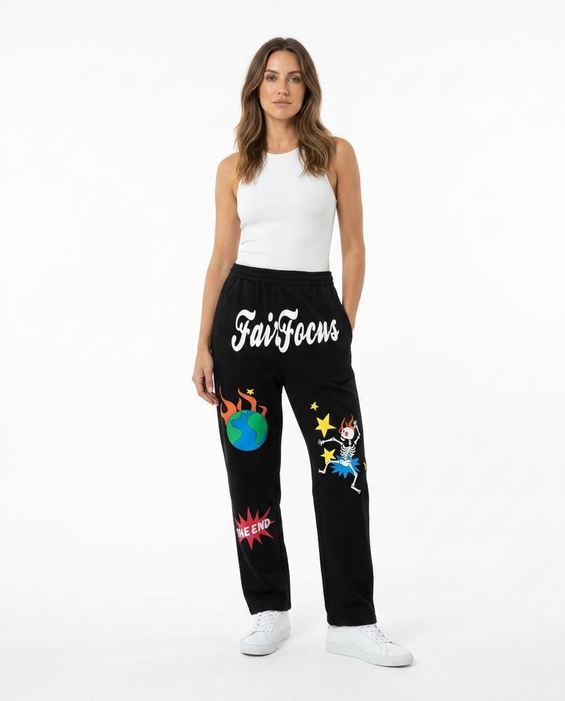 Heidi Outlet - Lenav | Bedruckte Baumwoll Hose Unisex