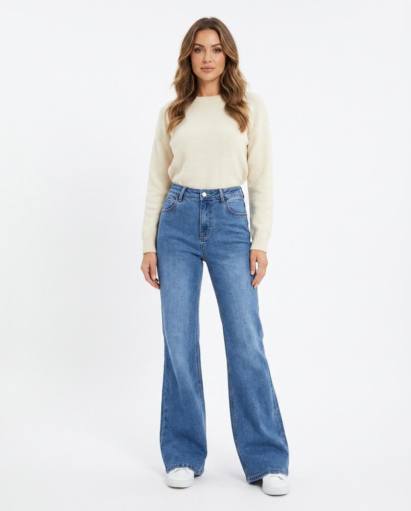Heidi Outlet - Vinor | Ausgestellte Hoch Taillierte Hose Damen