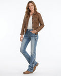 Heidi Outlet - Vasin | Bestickte Denim Hose Damen
