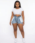 Heidi Outlet - Nimon | Hochgeschnittene Geschnürte Hose Damen