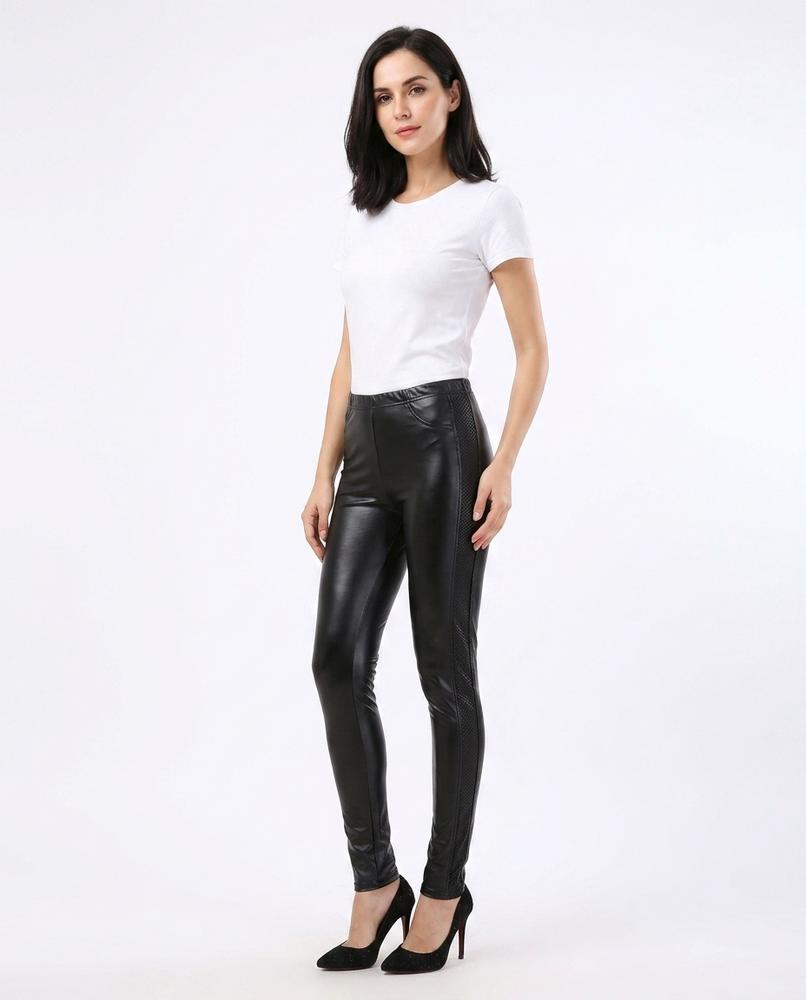Heidi Outlet - Rihal | Glänzend Enganliegend Hose Damen