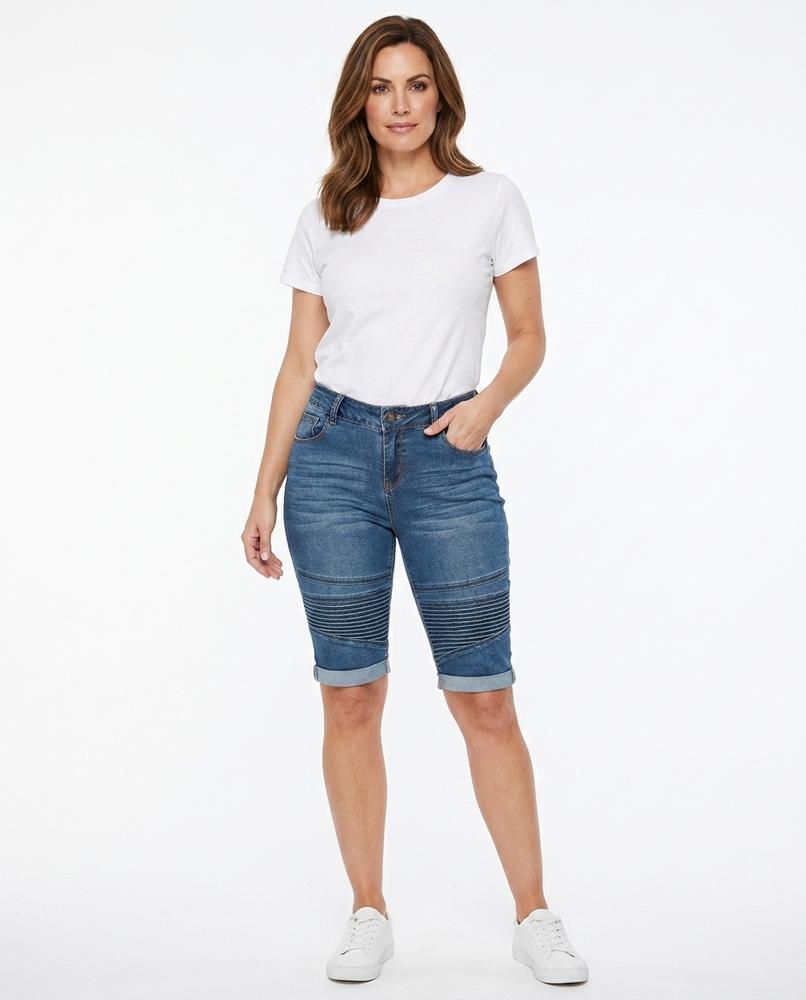 Heidi Outlet - Daren | Knielange Denim Hose Damen