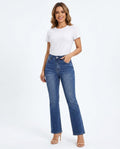 Heidi Outlet - Lylan | Gerade Geschnittene Baumwoll Hose Damen