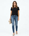Heidi Outlet - Colar | Zerrissene Baumwoll Hose Damen