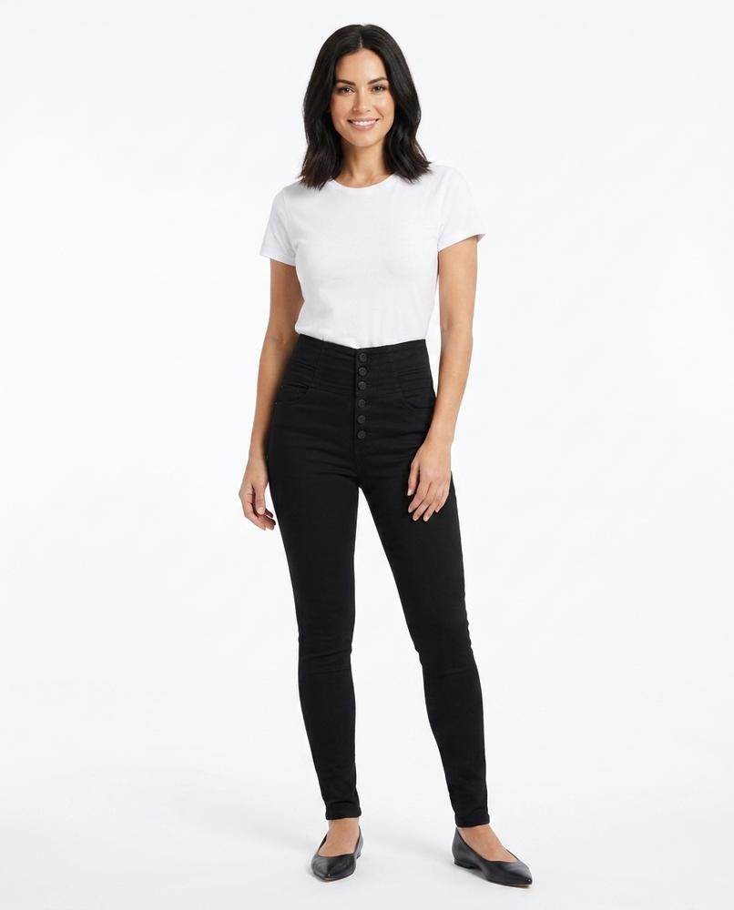 Heidi Outlet - Ratal | Hochgeschnittene Enganliegende Hose Damen