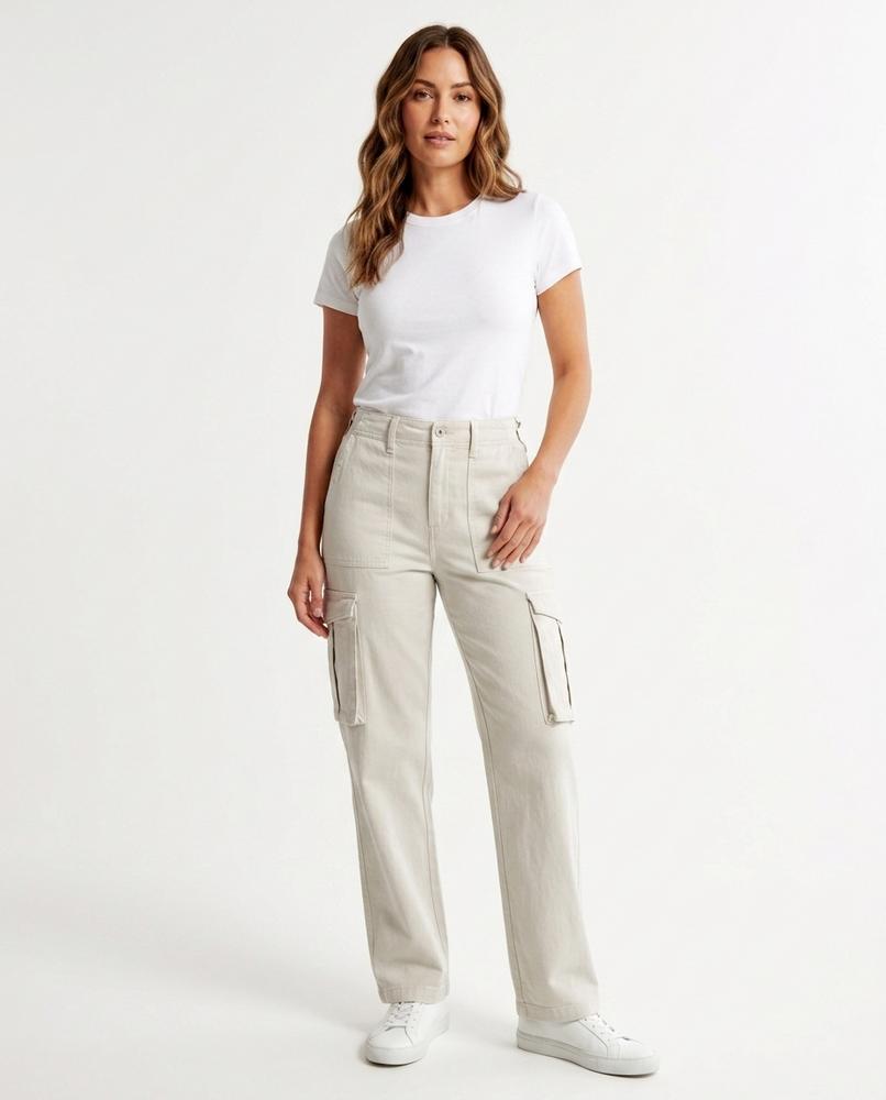 Heidi Outlet - Elmon | Gerade Geschnittene Baumwoll Hose Damen