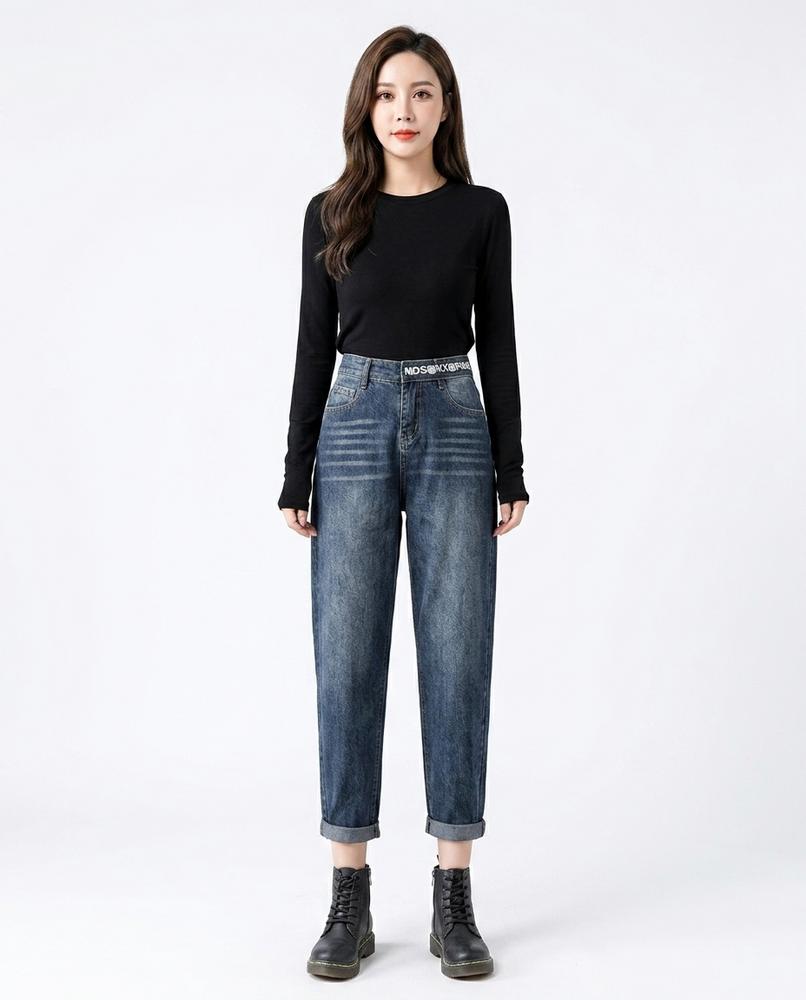 Heidi Outlet - Ketor | Hochgeschnittene Baumwoll Hose Damen