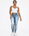 Heidi Outlet - Rilev | Bedruckt Elastisch Hose Damen