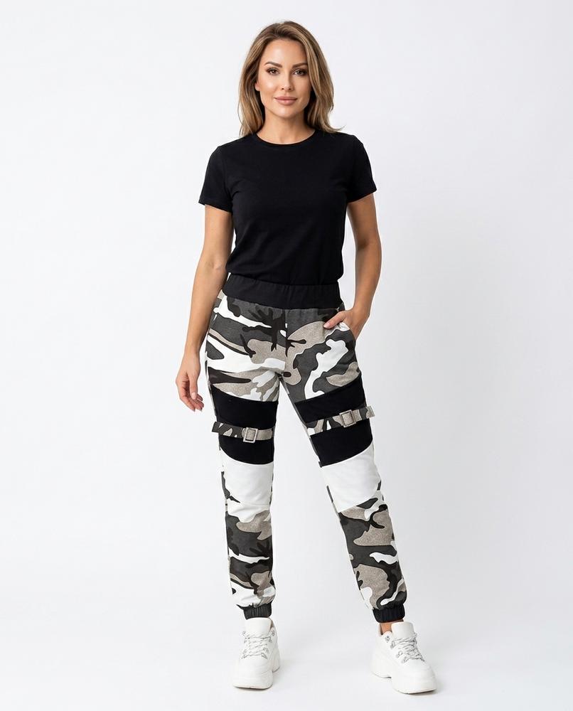 Heidi Outlet - Arsen | Gemustert Hochgeschnitten Hose Damen
