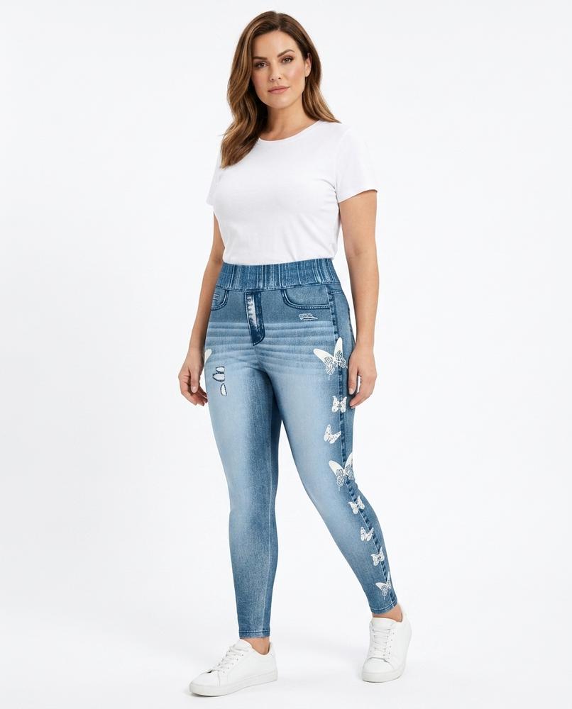 Heidi Outlet - Elron | Bedruckt Enganliegend Hose Damen