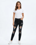 Heidi Outlet - Tamer | Zerrissene Eng Anliegende Hose Damen