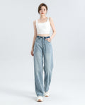 Heidi Outlet - Lomar | Weit geschnittene Baumwoll Hose Damen