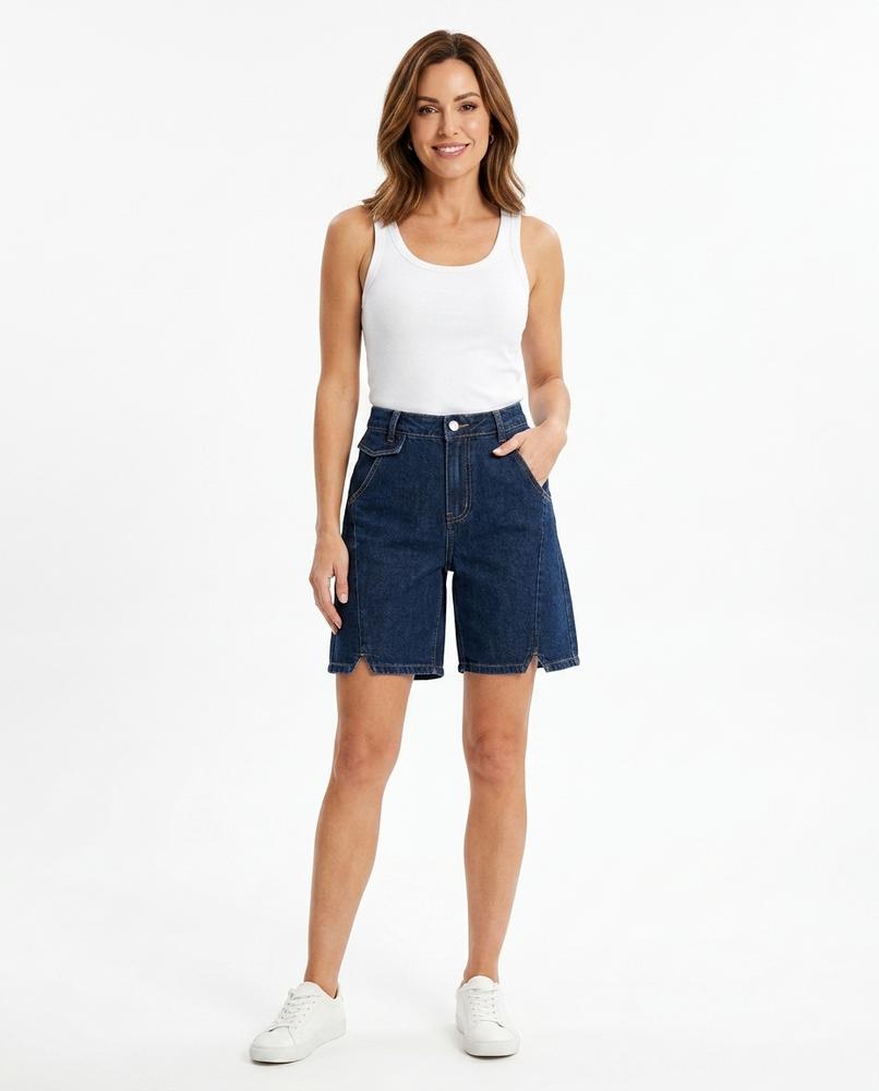 Heidi Outlet - Rimel | Weit Geschnittene Denim Hose Damen