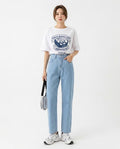 Heidi Outlet - Nivin | Gerade Geschnittene Baumwoll Hose Damen