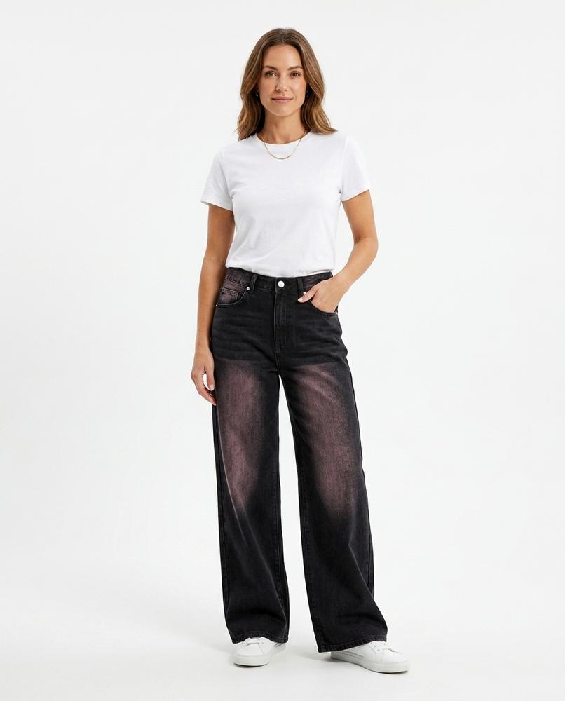 Heidi Outlet - Lyvin | Weit Geschnittene Gewaschene Hose Damen