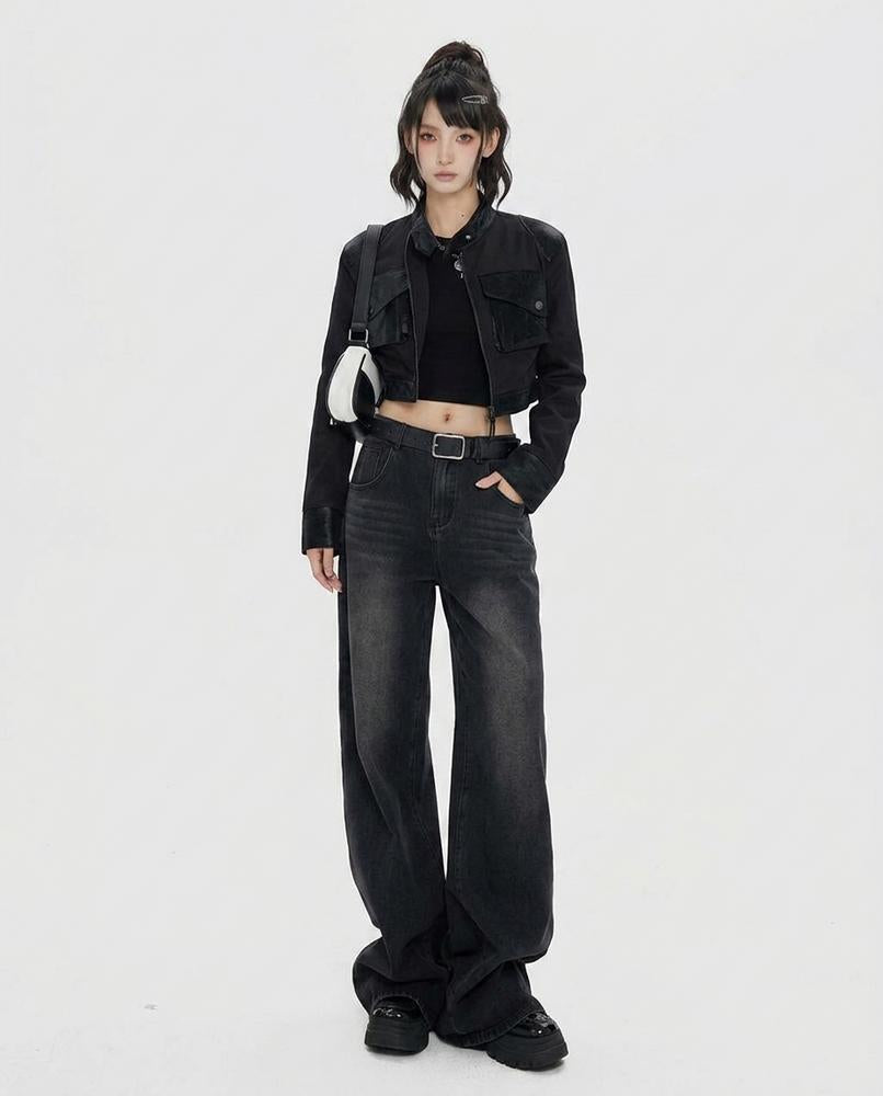 Heidi Outlet - Mamor | Weit Geschnittene Baumwoll Hose Damen