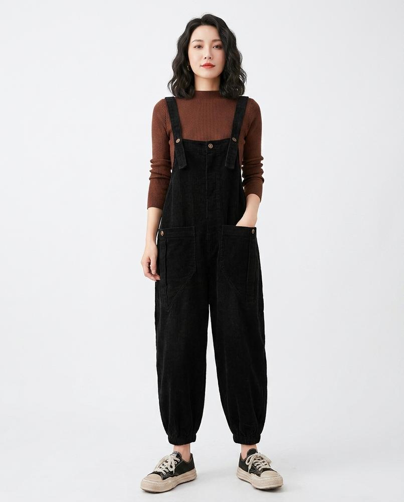 Heidi Outlet - Nevar | Cord Weit Geschnittene Hose Damen