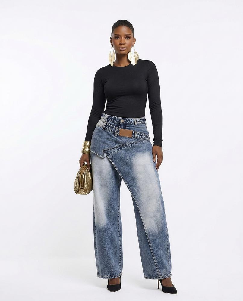 Heidi Outlet - Rasel | Asymmetrische Weite Hose Damen