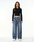 Heidi Outlet - Yokar | Asymmetrische Weit geschnittene Hose Damen