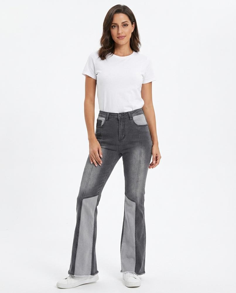 Heidi Outlet - Virev | Ausgestellte Zweifarbige Hose Damen