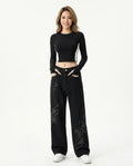 Heidi Outlet - Nokar | Bestickte Weite Hose Unisex
