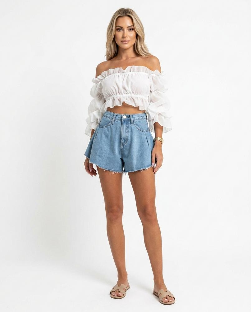 Heidi Outlet - Nelor | Weit Geschnittene Denim Hose Damen