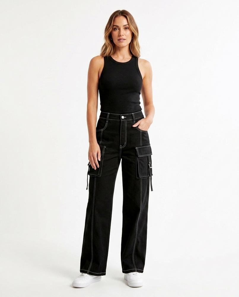 Heidi Outlet - Rovin | Weite Kontrastgesteppte Hose Unisex
