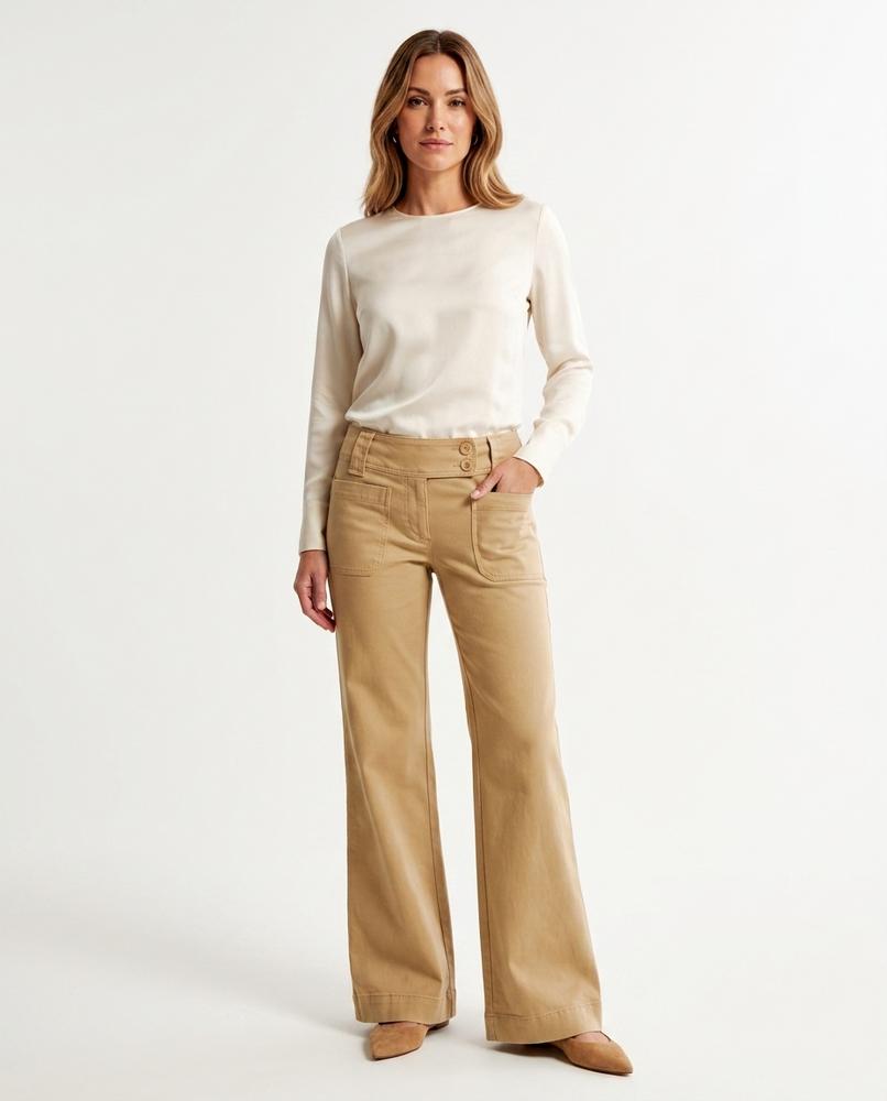 Heidi Outlet - Zasel | Ausgestellte Hüftsitzende Hose Damen