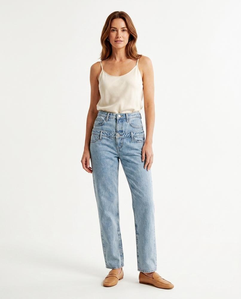 Heidi Outlet - Norel | Doppellagig Gerade Hose Damen