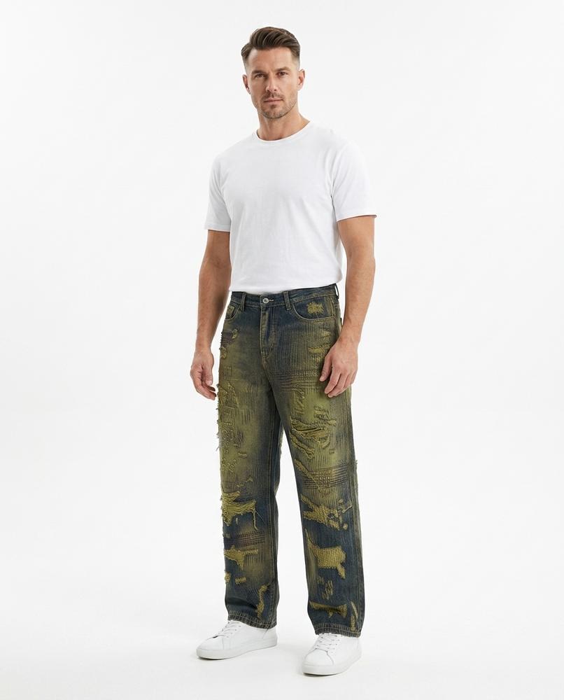 Heidi Outlet - Serev | Verwaschene Weit geschnittene Hose Unisex