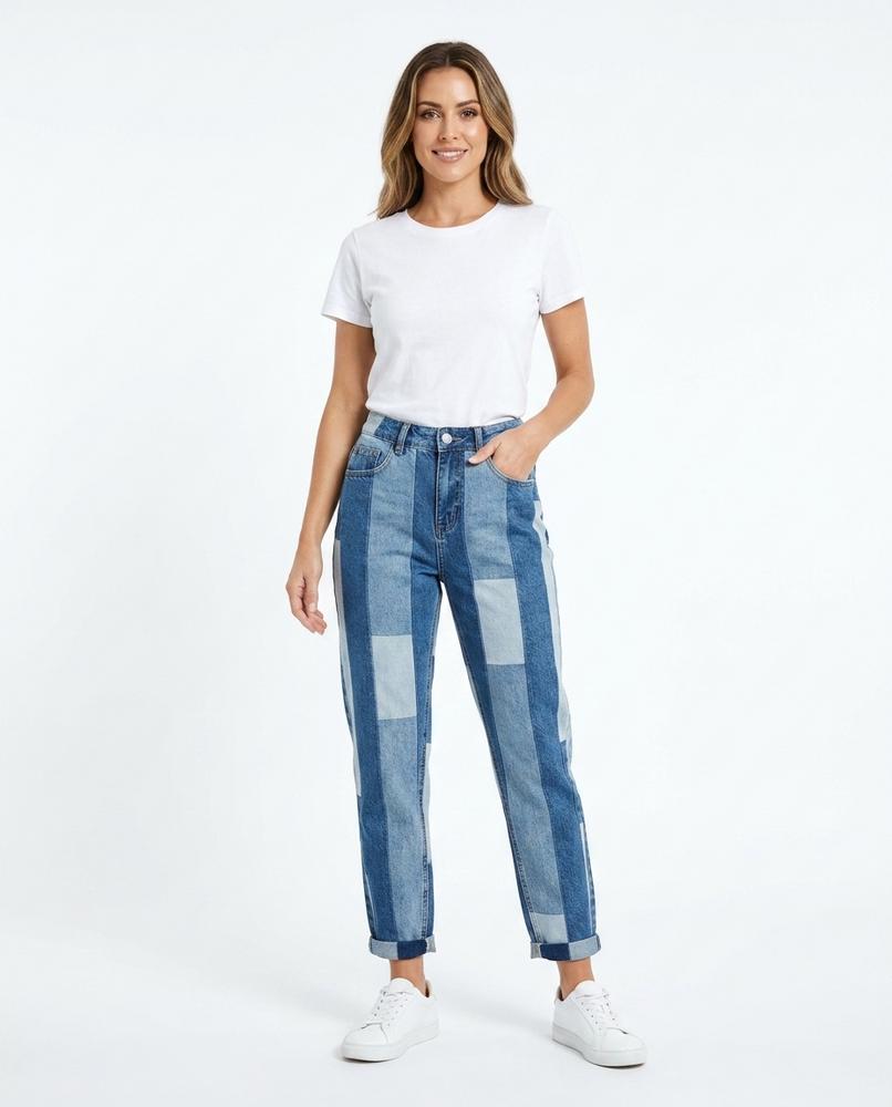 Heidi Outlet - Lynor | Gestreifte Denim Hose Damen