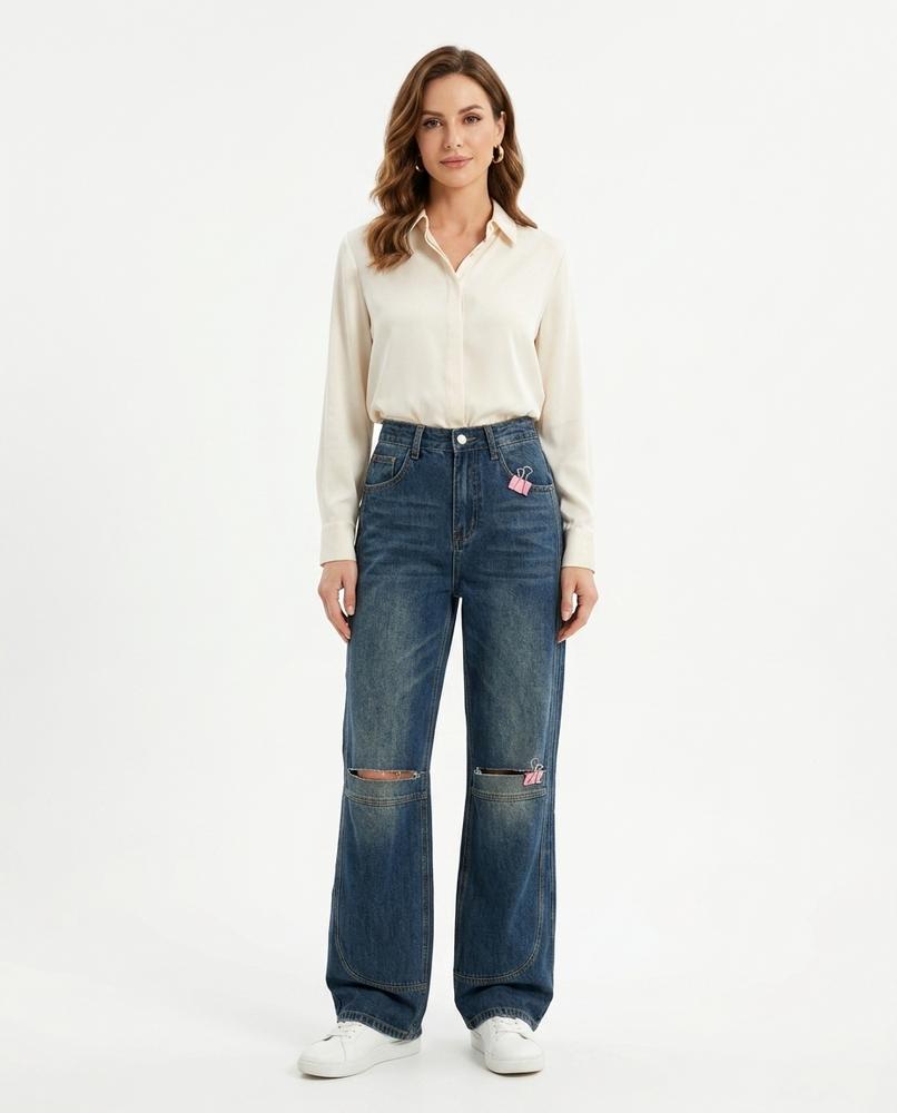 Heidi Outlet - Semar | Weit Geschnittene Denim Hose Unisex