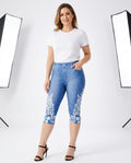 Heidi Outlet - Yoven | Bedruckte Elastische Hose Damen