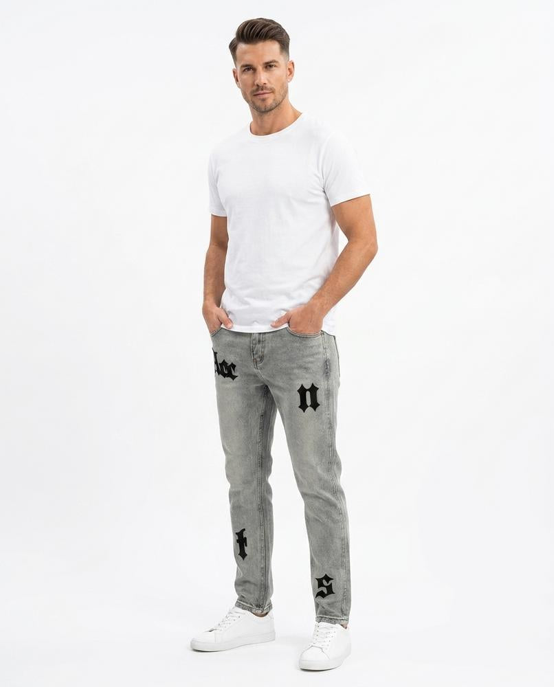 Heidi Outlet - Veser | Bestickt Gewaschen Hose Unisex