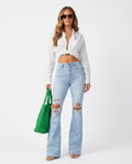 Heidi Outlet - Vazan | Ausgestellte Gerissene Hose Damen