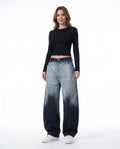 Heidi Outlet - Alven | Farbverlaufende Weit Geschnittene Hose Unisex