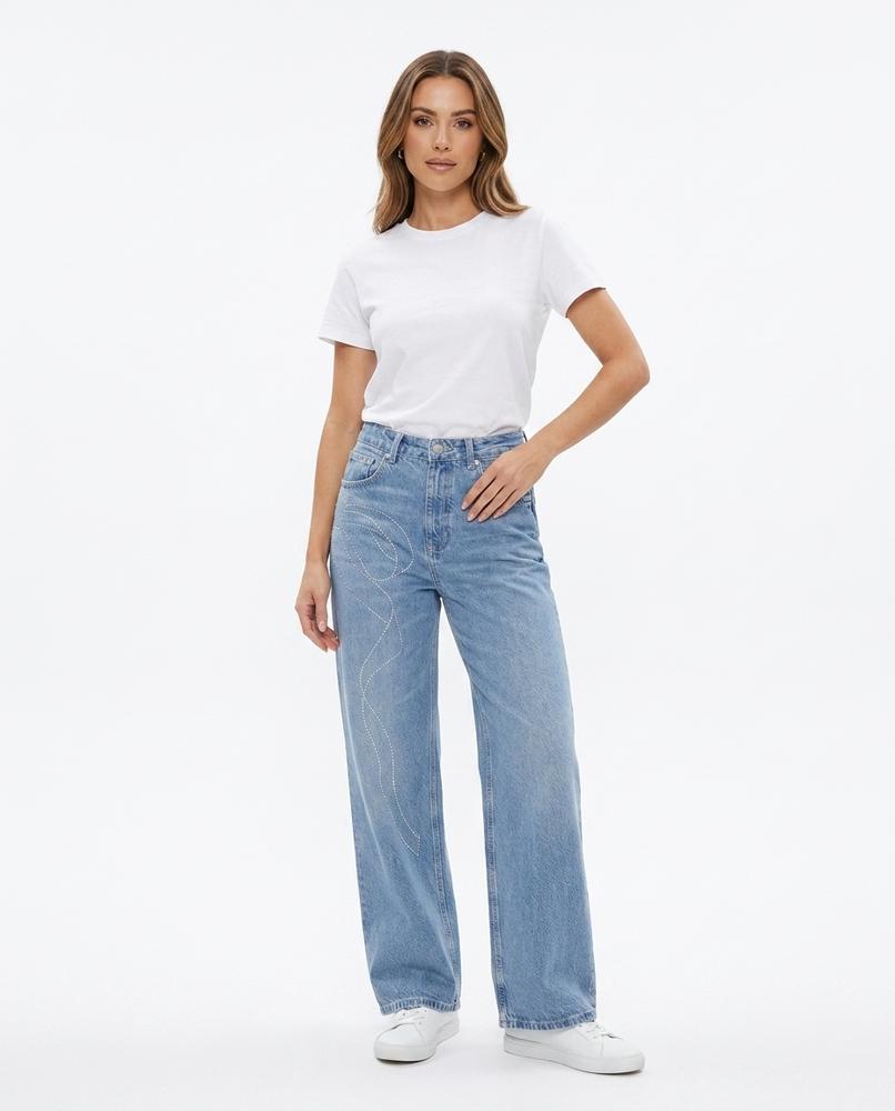 Heidi Outlet - Vevin | Verzierte Baumwoll Hose Damen