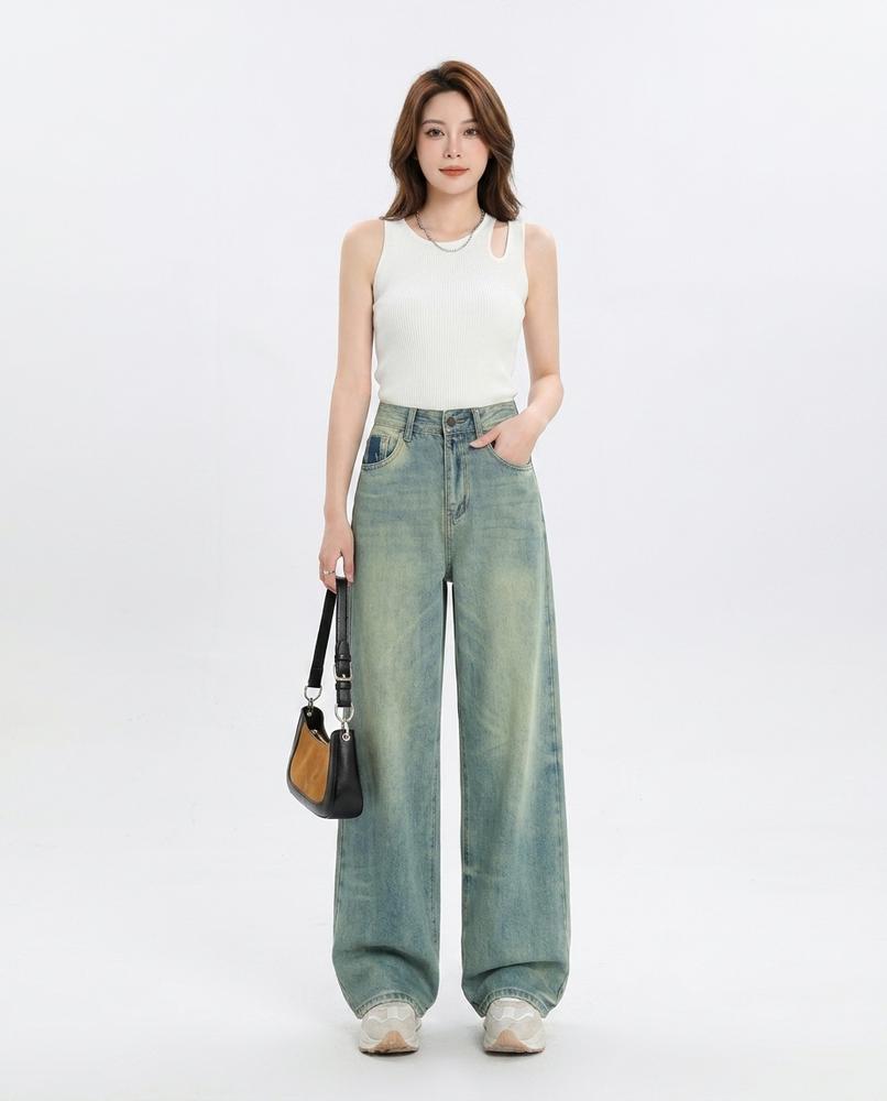 Heidi Outlet - Loran | Weit Geschnittene Baumwoll Hose Damen