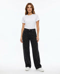 Heidi Outlet - Yomar | Weit Geschnittene Besetzte Hose Damen