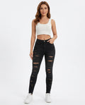 Heidi Outlet - Kemar | Eng Anliegend Zerrissen Hose Damen